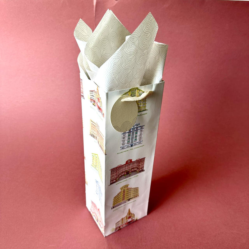 Bombay Deco Bottle Bags with Tissues