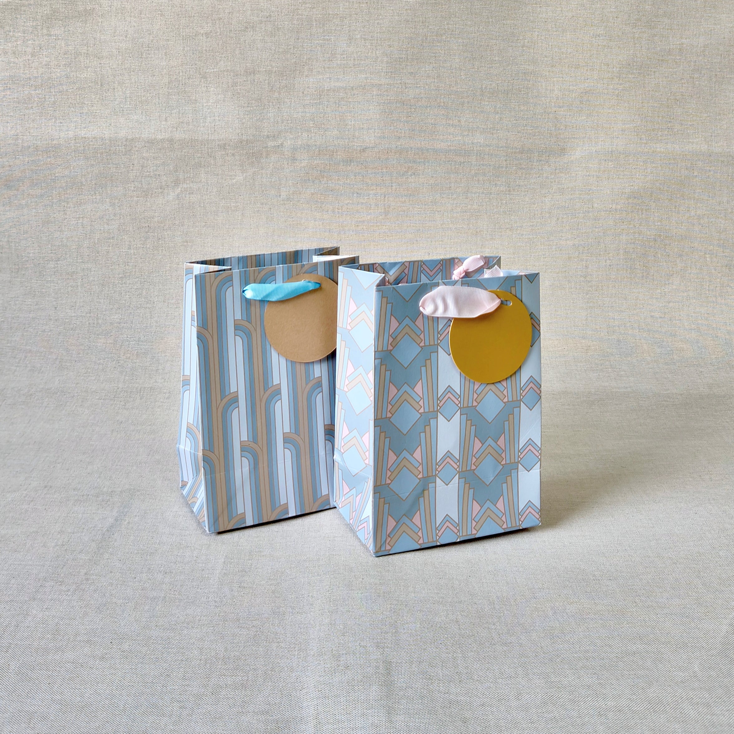 Gilded Era Blue Small Bags