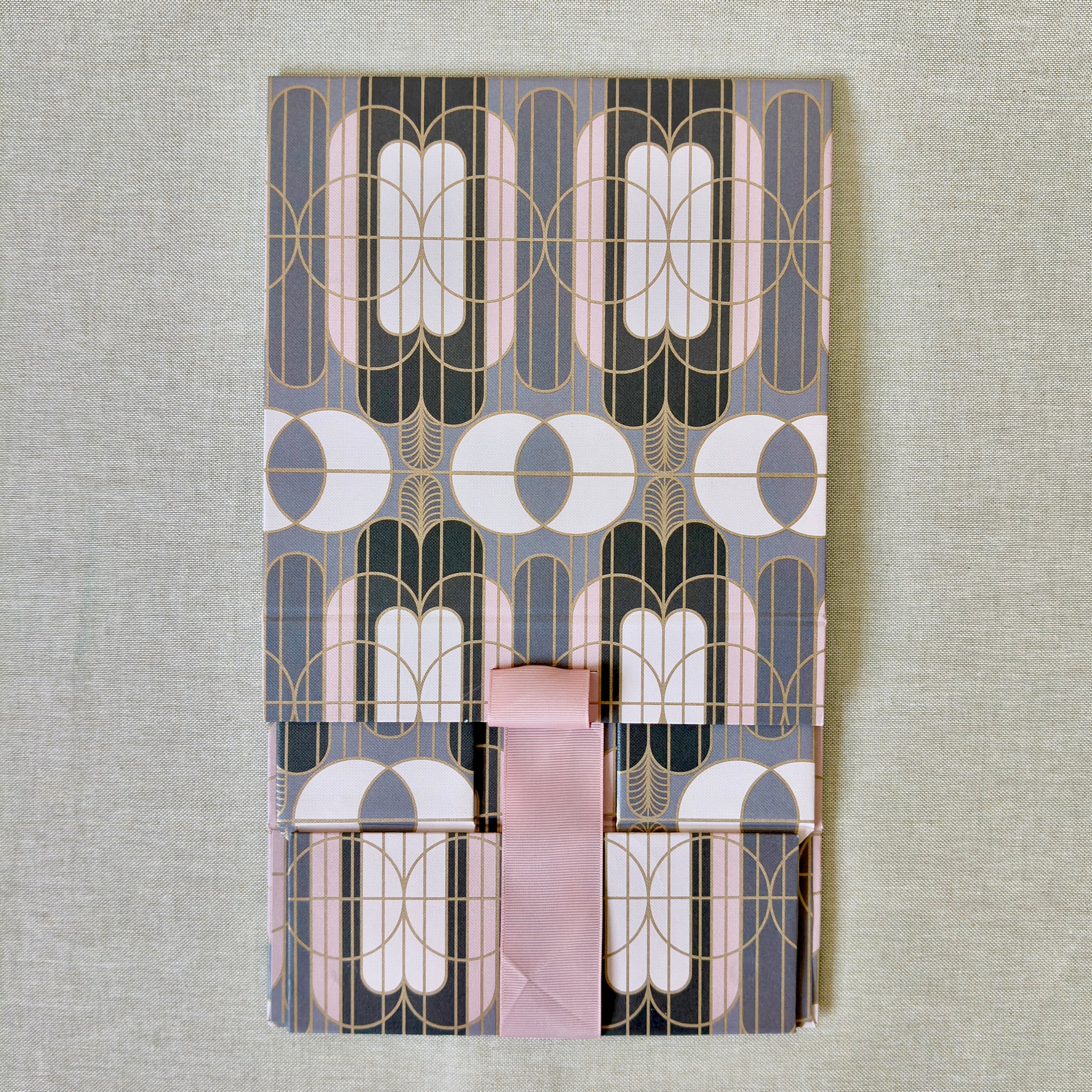 Gilded Era Rose Collapsible Box with Ribbon