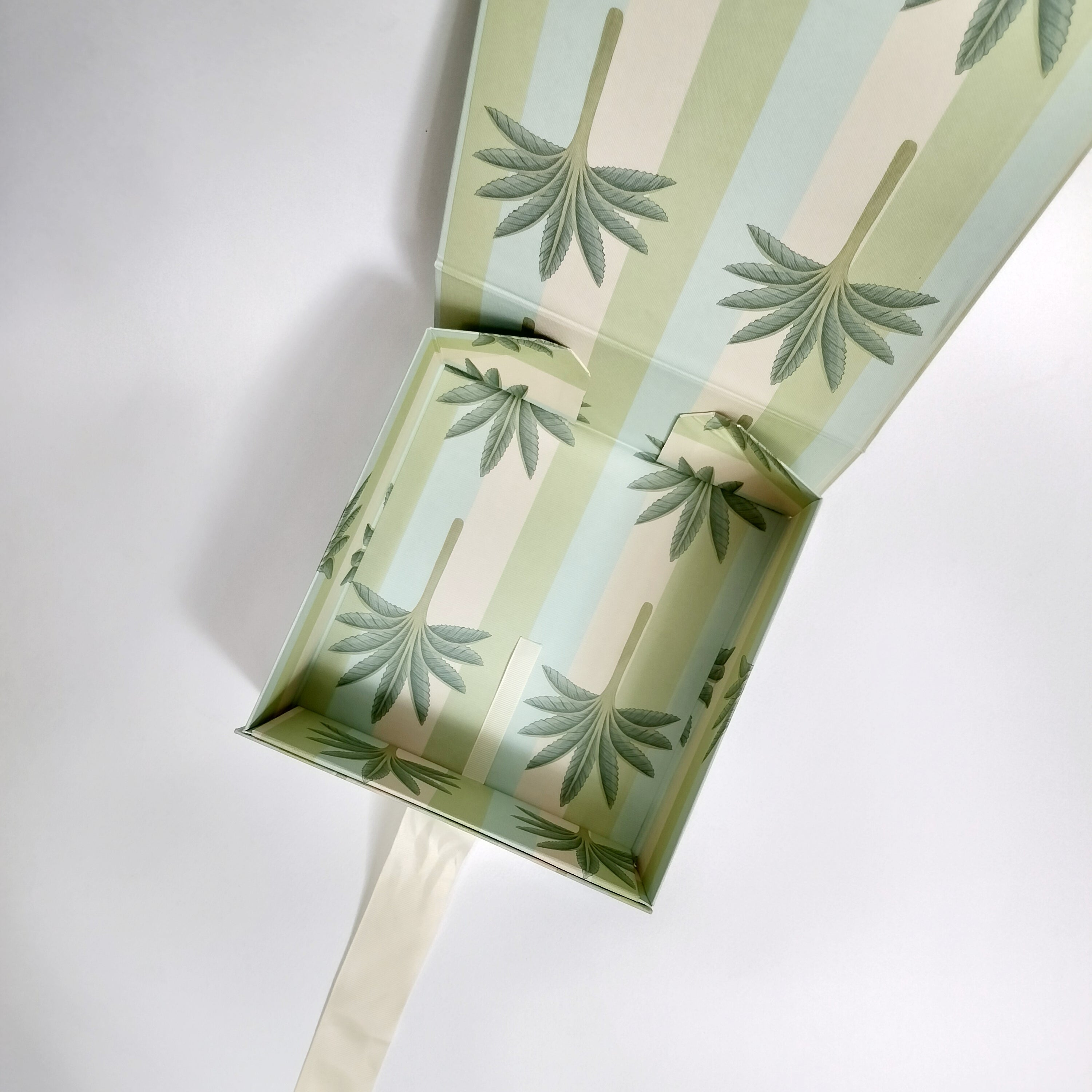 Bagh Palm Collapsible Box with Ribbon
