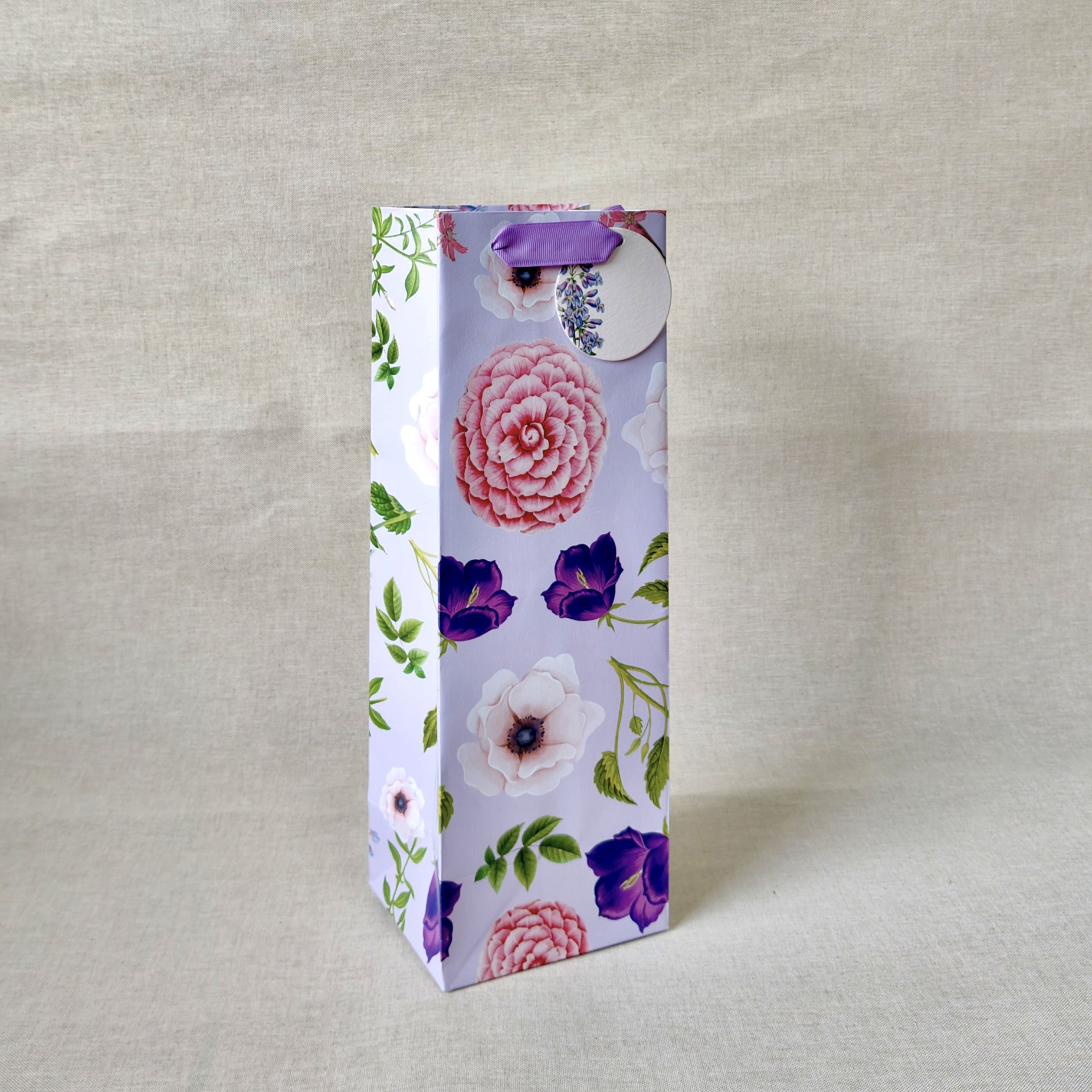 Violet Bottle Bags with Tissues