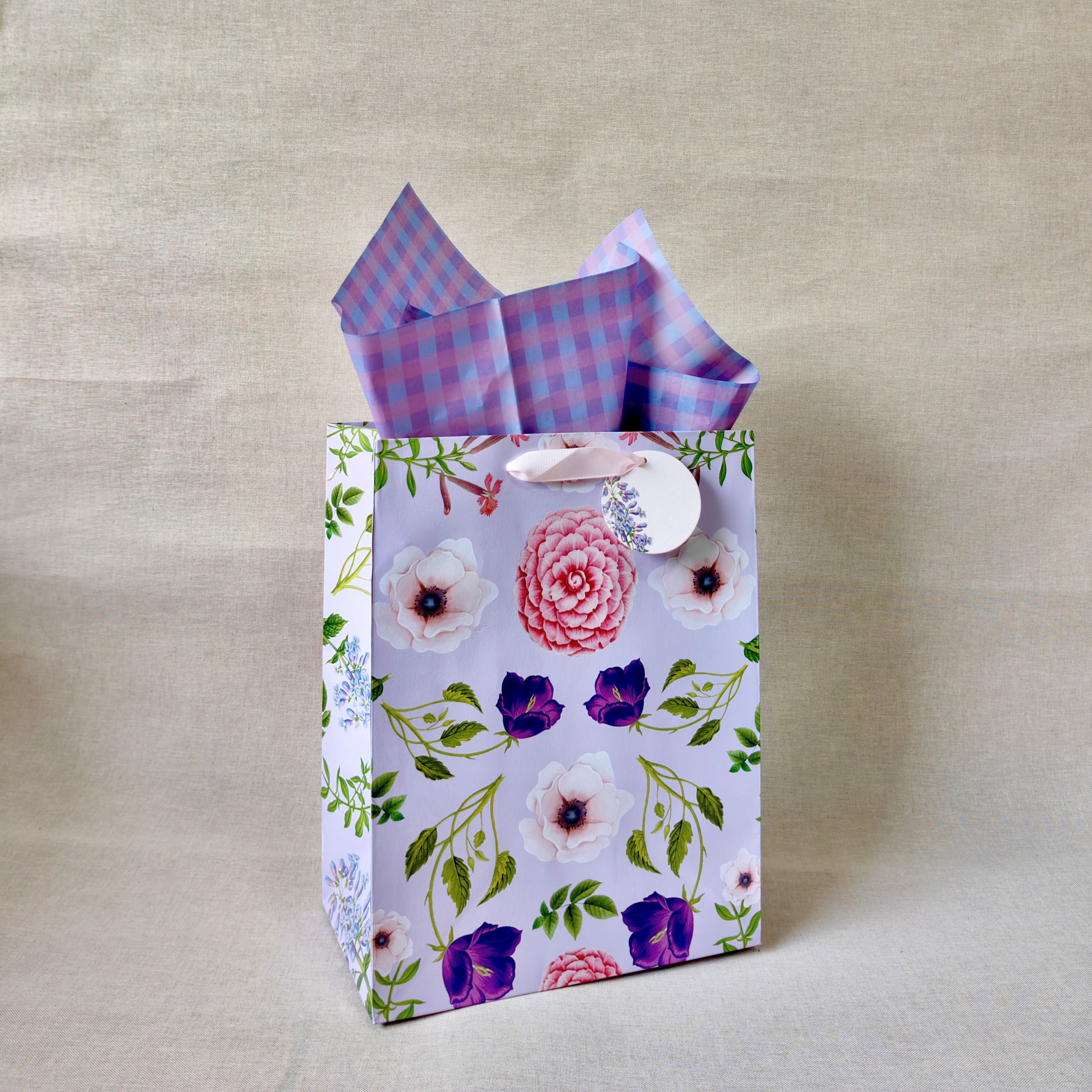 Violet Large Gift Bags with Tissues