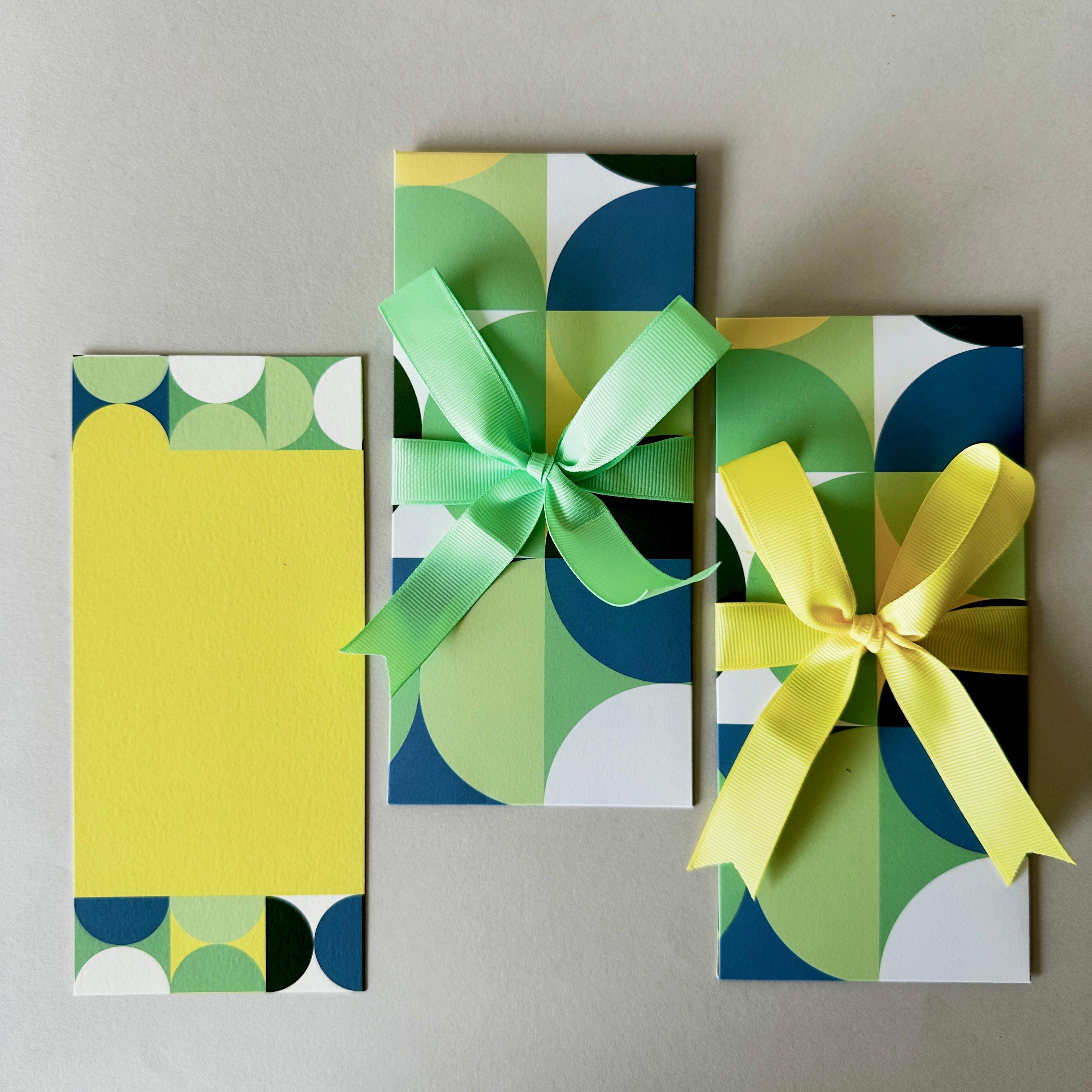 Bauhaus Ribbon Envelopes with Notecards