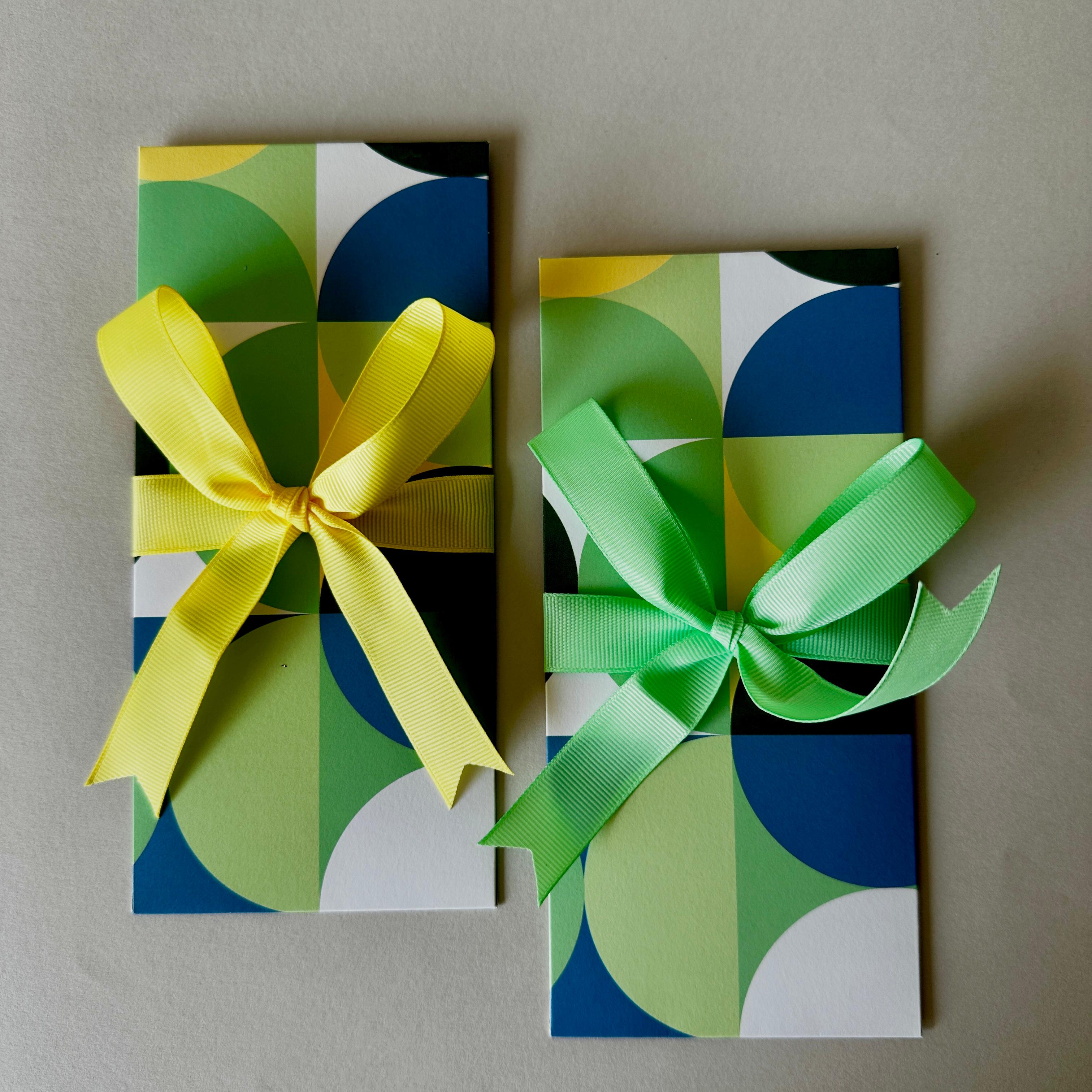 Bauhaus Ribbon Envelopes with Notecards
