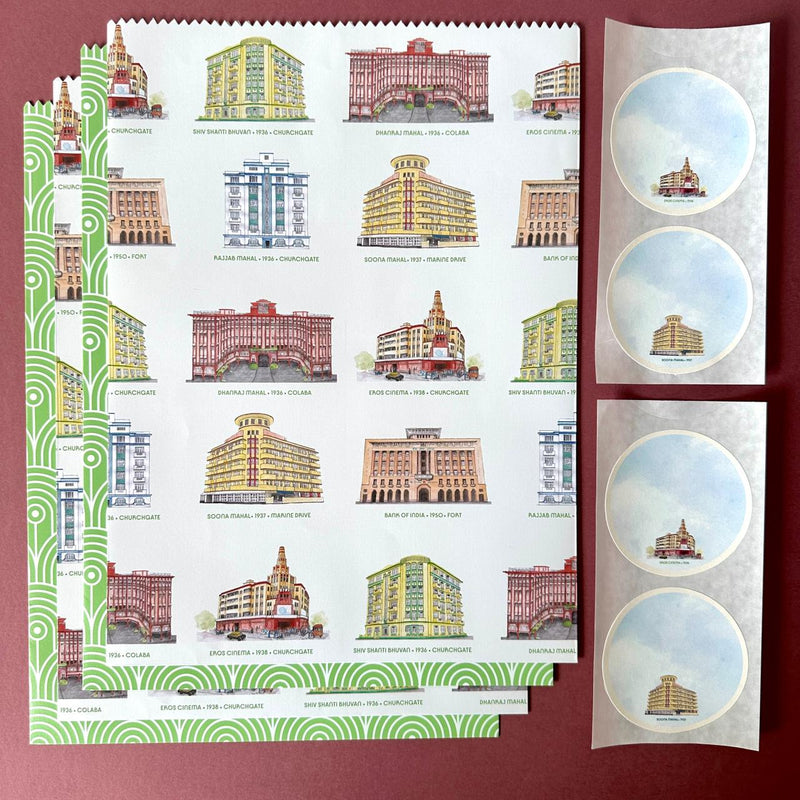 Bombay Deco Gift Envelopes and Stickers Set