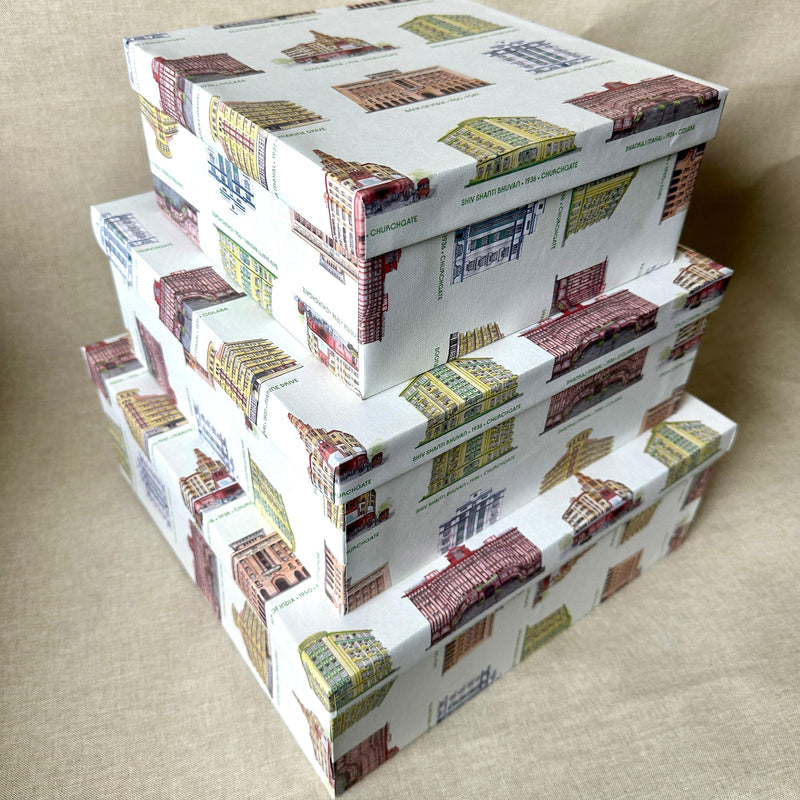 Bombay Deco Set of 3 Square Gift Boxes