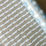 Gilded Era Blue Gift Wrap