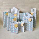 Gilded Era Blue Large Bags with Tissues