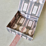 Gilded Era Rose Collapsible Box with Ribbon