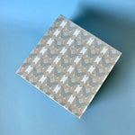 Gilded Blue Medium Square Gift Box