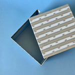 Gilded Stripes Small Square Gift Box