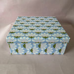 Hearts Blue Large Sqaure Gift Box