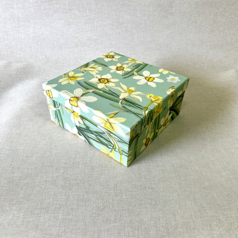 Daffodils Small Square Gift Box