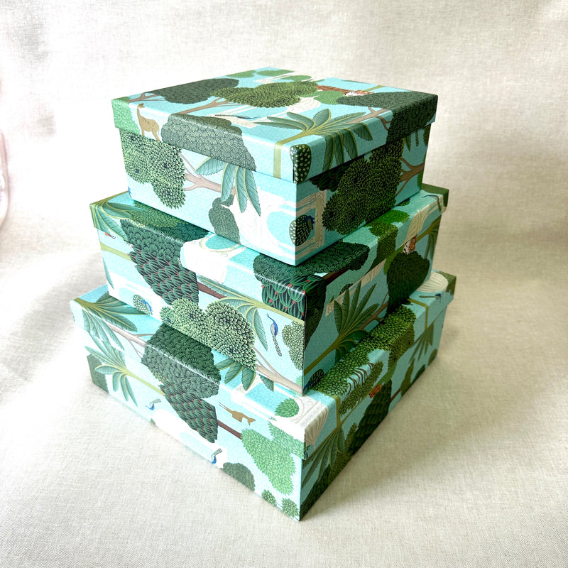 Bagh Set of 3 Square Gift Boxes