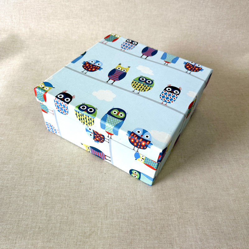 Owl Small Square Gift Box