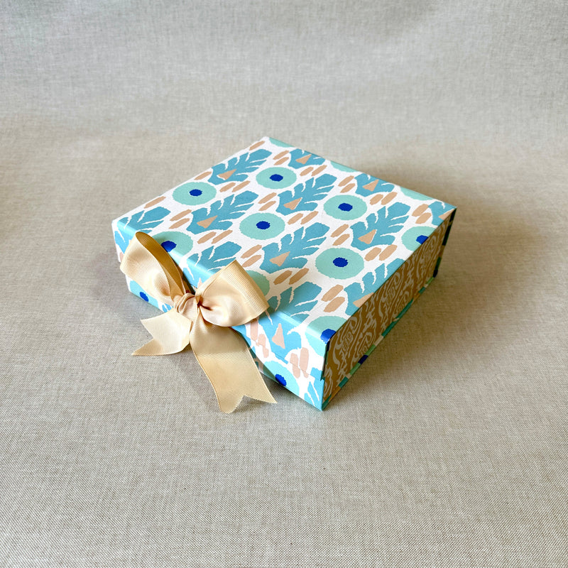 Ikat Revival Large Collapsible Box WITH RIBBON