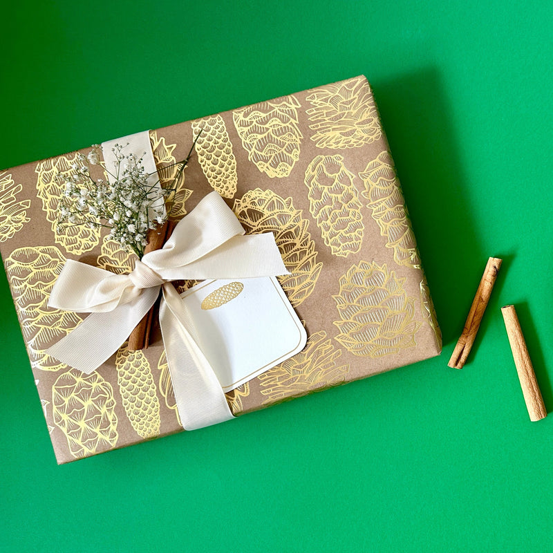 Pinecones Gift Wrap