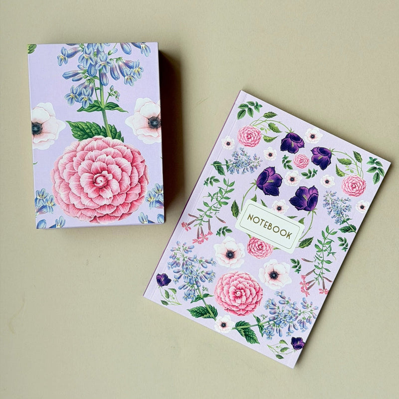Violet Blooms Desk Set
